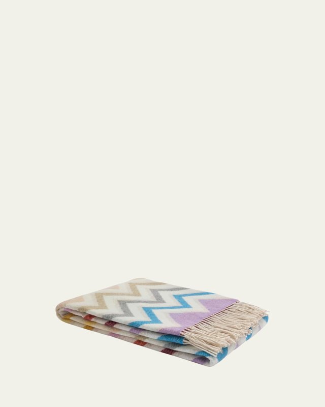 Watamu Wool-Blend Throw, 51" x 75"